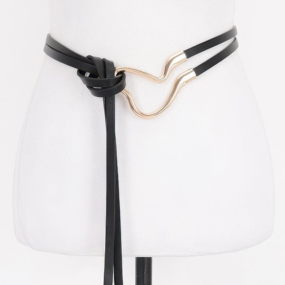 Metal Buckle Wrap Belt